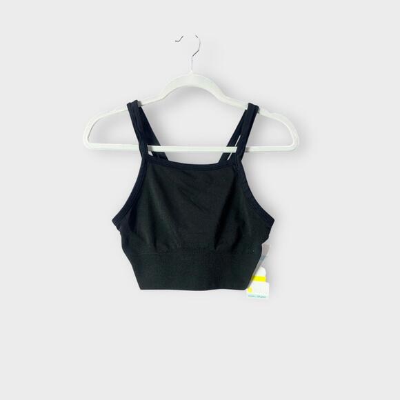 NWT Zella Live In Rib Longline Bra in‎ Black Size Large - Picture 7 of 12